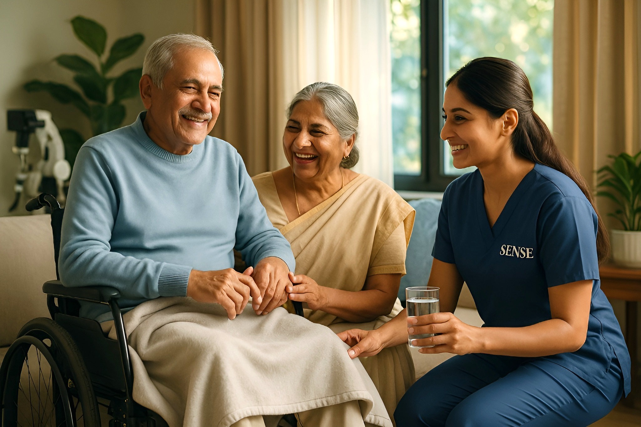 Senior care and home rehabilitation at SENSE Health, Bangalore